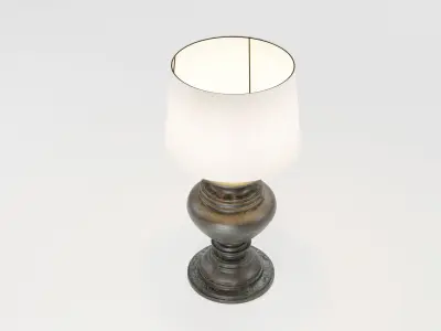 Wooden Lampshade 3D model