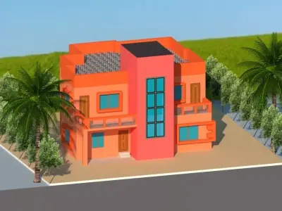 house design 7 bhk 3D model