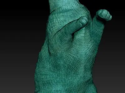 Calico cat 10 Low-poly 3D model