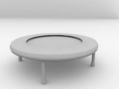 Trampoline with legs 3D model
