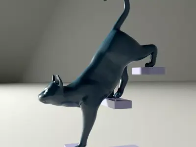 CAT SCULPTURE 3D print model