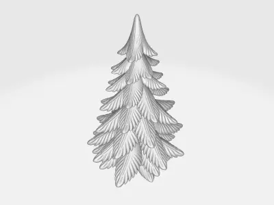 Christmas Tree Festive Evergreen Decor for Holiday Display 3D print model