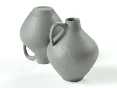 POLYPASTA - van-daalen - jug - grey nature 3D model
