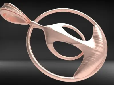 Yoga pendant 3D print model