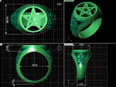 ring star Free 3D print model