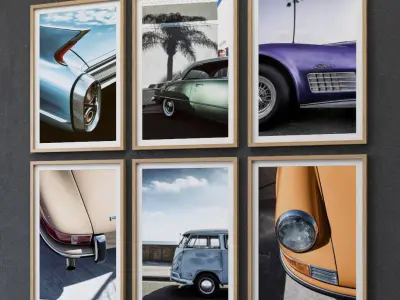 JUNIQE Car picture 3D model