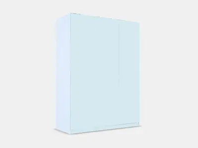 PAX - FORSAND Wardrobe combination 8 Low-poly 3D model