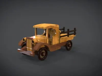 1920s TT Wood Toy Truck 3D print model