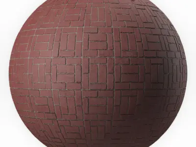 Brick Wall Materials 37- Brick Tiles By Sbsar - Pbr 4k Seamless Texture