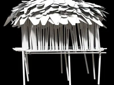 Forest House Low-poly 3D model