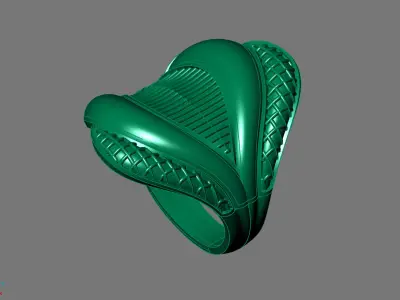 Women Ring Plain Ring Ready STL 3DM Models Womens Rings 3D print model 33