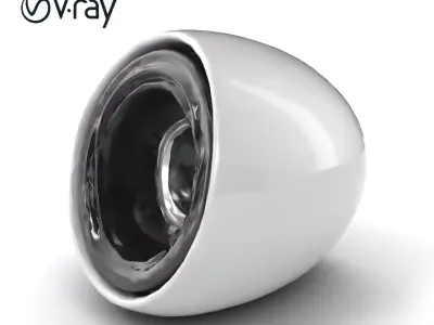 Sleek Speaker with Whisper-Quiet Technology model pack Low-poly 3D model