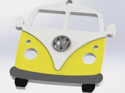 Combi  VW Keychains keyring 3D print model