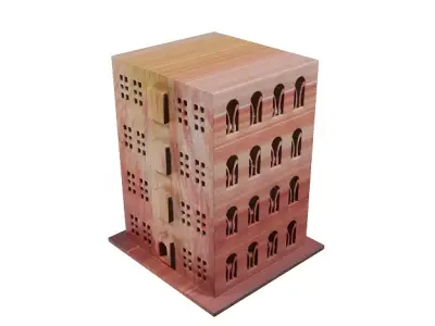 Multi Storey Cartoon House Low-poly 3D model