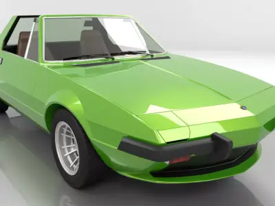 Fiat X1-9 1976 High Poly 3D model