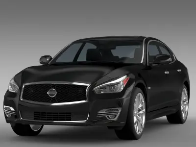 Nissan Fuga Hybrid  Y51 2017 3D model