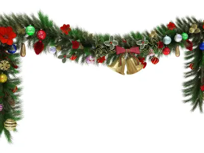 Christmas Garland 3D model
