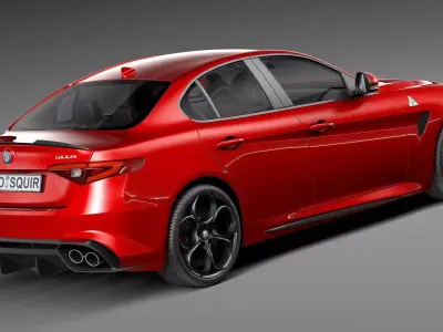 Alfa Romeo Giulia Quadrifoglio 2016 3D model