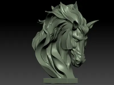 Horse statue model - Decor - 3D print 3D print model