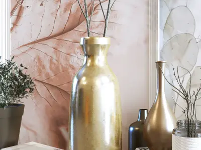 Decoration set 023 Low-poly 3D model