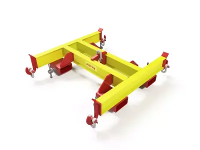 BIG-BAG ATTACHMENT FOR FORKLIFT BLADES Low-poly 3D model