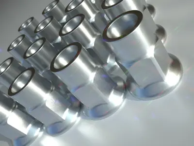 GoNuts 4 Trim and Color AM01 Car Wheel Lug Nut 3D model