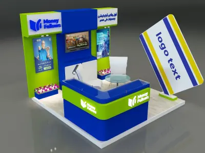 Booth Exhibition Stand a 652d 3D model