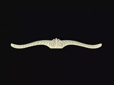 Central decor ornament for furniture 3D model 605