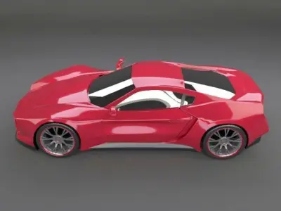 Pantherox sports car concept 3D model