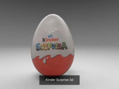 M and M s 3D model and Kinder Surprise 3d 3D Model Pack