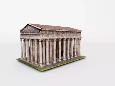 Digital Reconstruction of an Ancient Greek Temple 3D model