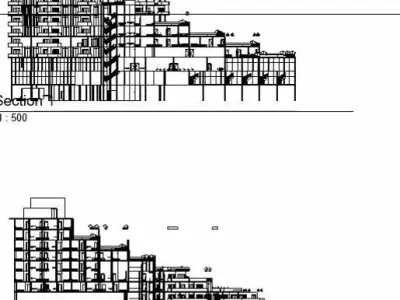 Hotel complete revit project p3 3D model