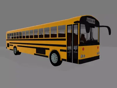 Thomas Built Saf-T-Liner school bus 3D 3D model