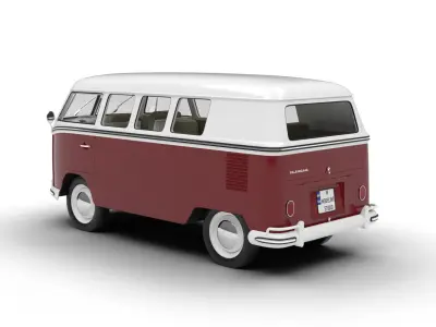 Volkswagen T1 Combi 1950 3d model 3D model