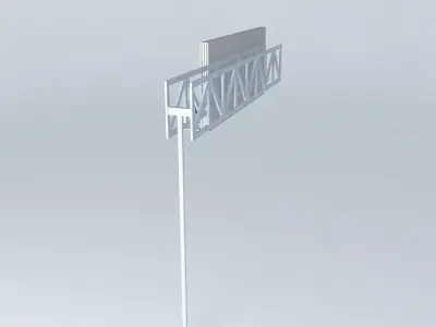Edit me! Freeway sign Free 3D model