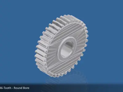 36-Tooth Spur Gear 03 3D print model
