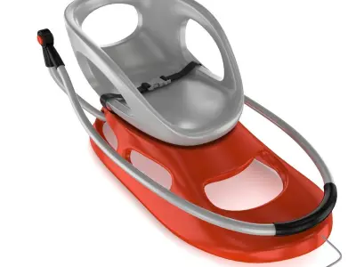 Plastic Baby Sled 3D model