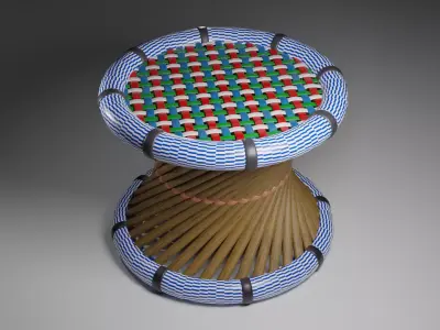 Cane Chair Free 3D model