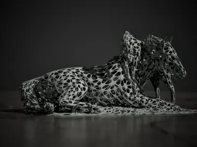 Horse 3D print model