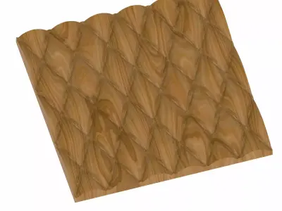 Decorative panel STL 3D model 7