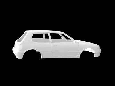 Toyota Corolla GT 1989 3D print model