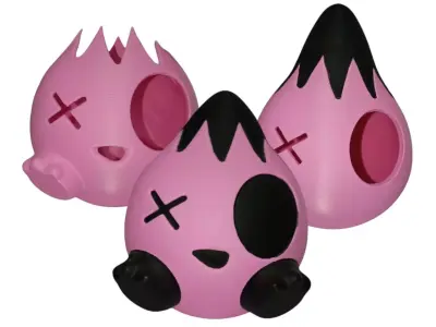 BrokenEgg Monster Baby - candy bowl ornament 3D print model