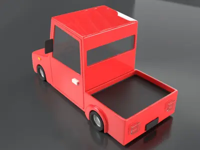 Cartoon Car Free 3D model by zarylbekkanatbek