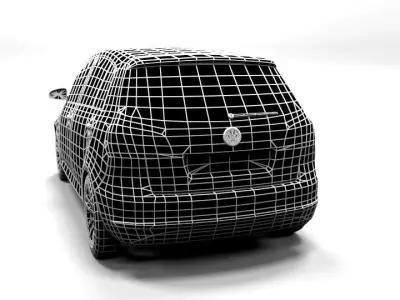 GOLF 6 PLUS LOWPOLY Low-poly 3D model