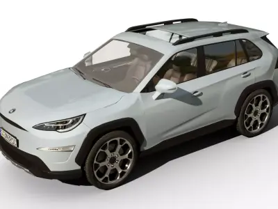 Generic SUV v16 Low-poly 3D model