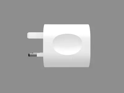 Charging Adapter 3D Model with Type C port Charger 3D model