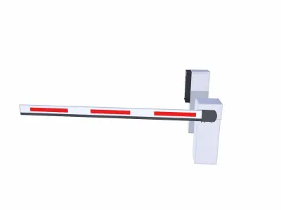 Traffic Barrier Low-poly 3D model