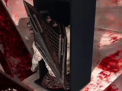 Silent Hill - Pyramid Head - Book Nook 3D print model