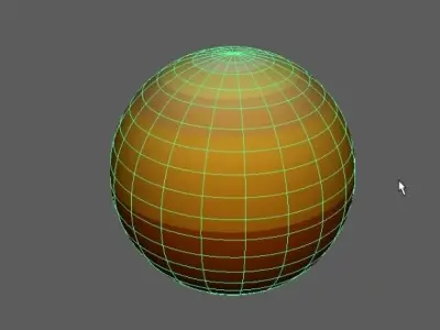 Yellow ball 3D model