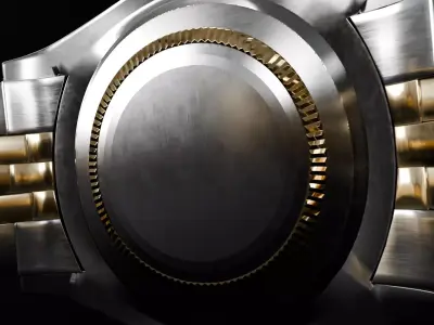 ROLEX Datejust 36 Golden Palm Fluted Jubilee 3D model